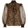 Alice + Olivia Brentley Leopard-Print Tie-Neck Blouse -Alice + Olivia Sales unnamed file 1628