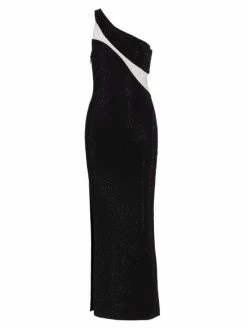 Alice + Olivia Mercedes One-Shoulder Dress