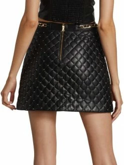 Alice + Olivia Riley Vegan Leather Miniskirt -Alice + Olivia Sales unnamed file 164