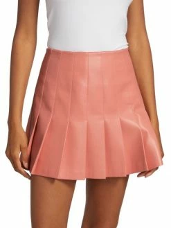 Alice + Olivia Carter Vegan Leather Pleated Miniskirt 11 Alice + Olivia Carter Vegan Leather Pleated Miniskirt -Alice + Olivia Sales unnamed file 1644