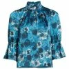 Alice + Olivia Launa Floral Bell-Sleeve Blouse 2 Alice + Olivia Launa Floral Bell-Sleeve Blouse -Alice + Olivia Sales unnamed file 1663
