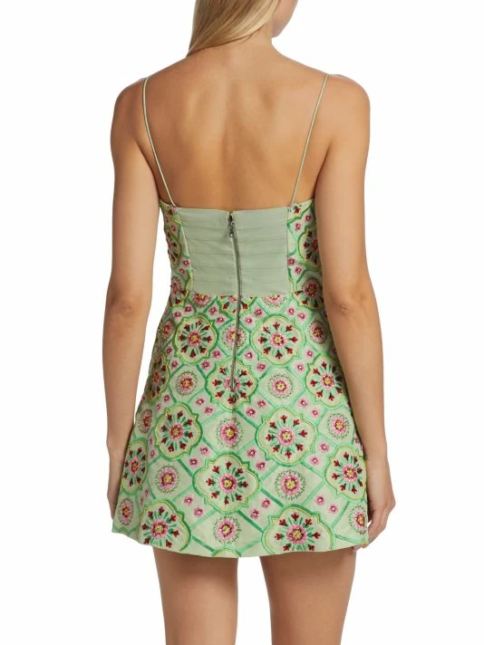 Alice + Olivia Lawrence Embroidered Minidress 7 Alice + Olivia Lawrence Embroidered Minidress - Image 5