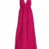 Alice + Olivia Carisa Belted V-Neck Ball Gown Rose -Alice + Olivia Sales unnamed file 1677