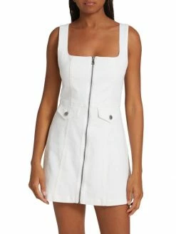Alice + Olivia Thersa Zip-Front Denim Minidress -Alice + Olivia Sales unnamed file 1683