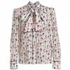 Alice + Olivia Jeannie Tieneck Silk Blouse -Alice + Olivia Sales unnamed file 1688