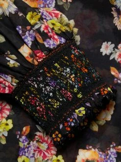 Alice + Olivia Cosima Smocked Blouse -Alice + Olivia Sales unnamed file 1733