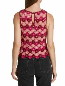 Alice + Olivia Reva Flower Crochet Shell Top -Alice + Olivia Sales unnamed file 1745