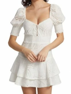 Alice + Olivia Crawford Eyelet Minidress 11 Alice + Olivia Crawford Eyelet Minidress -Alice + Olivia Sales unnamed file 18