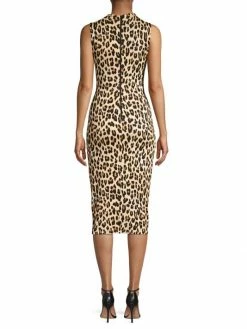 Alice + Olivia Delora Leopard Sleeveless Bodycon Dress -Alice + Olivia Sales unnamed file 1801