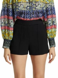 Alice + Olivia Dylan High-Rise Pintucked Shorts -Alice + Olivia Sales unnamed file 1805