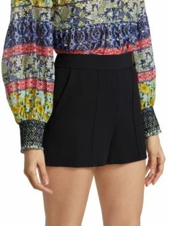 Alice + Olivia Dylan High-Rise Pintucked Shorts -Alice + Olivia Sales unnamed file 1806