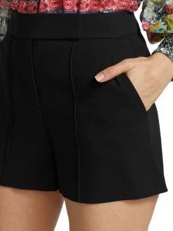 Alice + Olivia Dylan High-Rise Pintucked Shorts -Alice + Olivia Sales unnamed file 1808