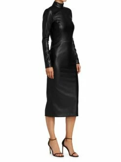Alice + Olivia Delora Vegan Leather Bodycon Midi Dress 11 Alice + Olivia Delora Vegan Leather Bodycon Midi Dress -Alice + Olivia Sales unnamed file 1813