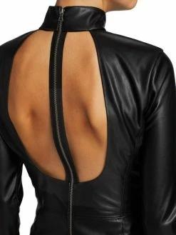 Alice + Olivia Delora Vegan Leather Bodycon Midi Dress 13 Alice + Olivia Delora Vegan Leather Bodycon Midi Dress -Alice + Olivia Sales unnamed file 1815