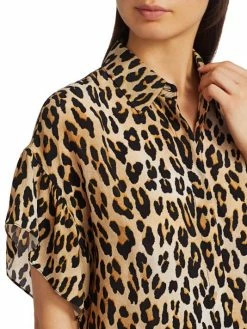 Alice + Olivia Jude Ruffle-Sleeve Leopard Shirtdress 14 Alice + Olivia Jude Ruffle-Sleeve Leopard Shirtdress -Alice + Olivia Sales unnamed file 1821