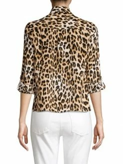 Alice + Olivia Eloise Leopard Print Silk Blouse -Alice + Olivia Sales unnamed file 1827