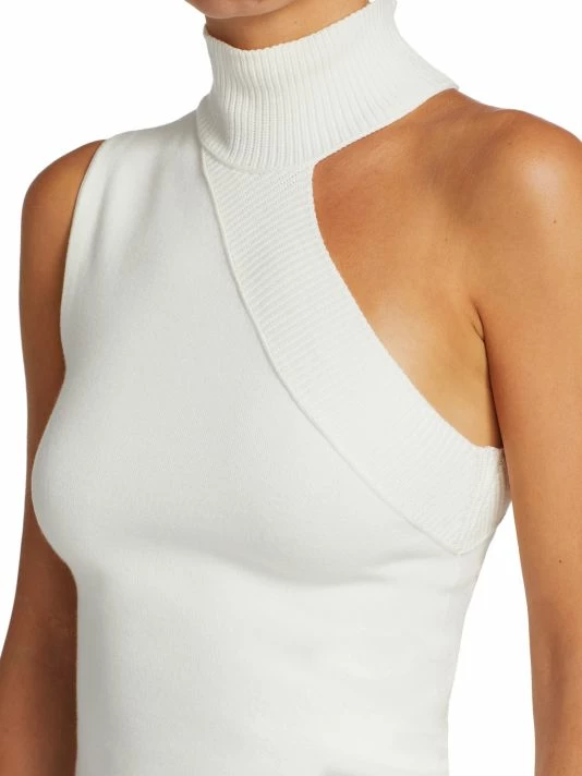 Alice + Olivia Kiki Multi-Stitch Cutout Tank Top Black 8 Alice + Olivia Kiki Multi-Stitch Cutout Tank Top Black - Image 6