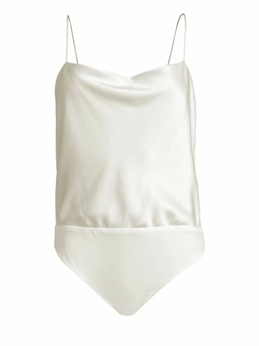 Alice + Olivia Harmon Bodysuit Off White 11 Alice + Olivia Harmon Bodysuit Off White - Image 9