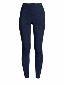 Alice + Olivia Maddox Suede Leggings Black -Alice + Olivia Sales unnamed file 1855