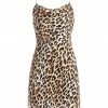 Alice + Olivia Harmony Leopard Draped Slip Mini Dress