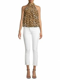 Alice + Olivia Maris Leopard Halterneck Top -Alice + Olivia Sales unnamed file 1868