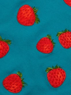 Alice + Olivia Ciara Embroidered Strawberry Cropped Sweater -Alice + Olivia Sales unnamed file 187