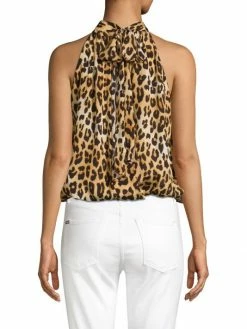 Alice + Olivia Maris Leopard Halterneck Top -Alice + Olivia Sales unnamed file 1871