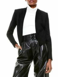 Alice + Olivia Harvey Suede Combo Jacket -Alice + Olivia Sales unnamed file 1890