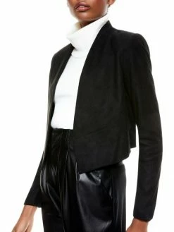 Alice + Olivia Harvey Suede Combo Jacket -Alice + Olivia Sales unnamed file 1891