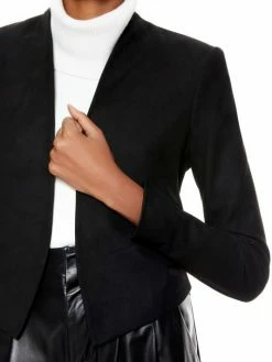 Alice + Olivia Harvey Suede Combo Jacket -Alice + Olivia Sales unnamed file 1893