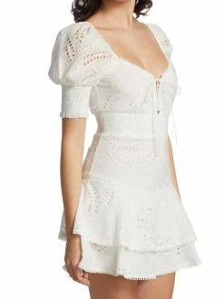 Alice + Olivia Crawford Eyelet Minidress 12 Alice + Olivia Crawford Eyelet Minidress -Alice + Olivia Sales unnamed file 19
