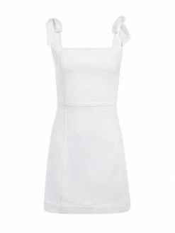 Alice + Olivia Maryann Tie-Shoulder Mini Dress