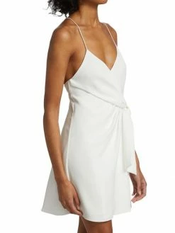 Alice + Olivia Katie Tie Wrap Mini Dress -Alice + Olivia Sales unnamed file 1923