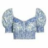 Alice + Olivia Crawford Floral Smocked Cotton Crop Top -Alice + Olivia Sales unnamed file 1956
