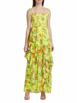 Alice + Olivia Jocelyn Tiered Ruffle Maxi Dress -Alice + Olivia Sales unnamed file 1979