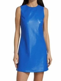Alice + Olivia Coley Faux Leather A-Line Dress -Alice + Olivia Sales unnamed file 1993