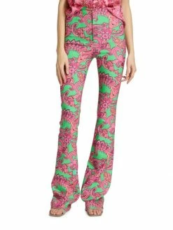 Alice + Olivia Teeny Paisley Boot-Cut Pants -Alice + Olivia Sales unnamed file 2000