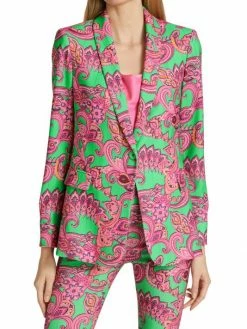 Alice + Olivia Macey Paisley Stretch Blazer -Alice + Olivia Sales unnamed file 2014