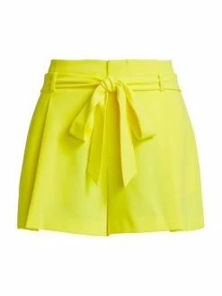 Alice + Olivia Steffie Seamed Paperbag Shorts