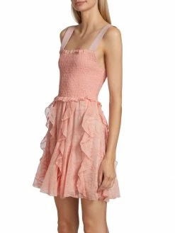 Alice + Olivia Jocelyn Eyelet Ruffle Minidress 12 Alice + Olivia Jocelyn Eyelet Ruffle Minidress -Alice + Olivia Sales unnamed file 2054