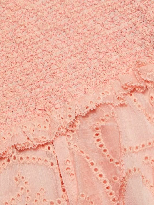 Alice + Olivia Jocelyn Eyelet Ruffle Minidress 9 Alice + Olivia Jocelyn Eyelet Ruffle Minidress - Image 7