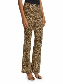 Alice + Olivia Olivia Leopard Low-Rise Stretch Bootcut Pants -Alice + Olivia Sales unnamed file 2084