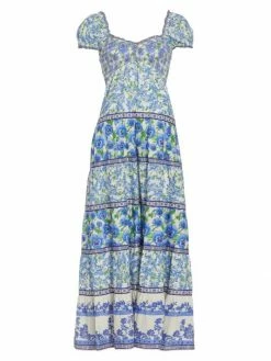 Alice + Olivia Rosalyn Tiered Maxi Dress