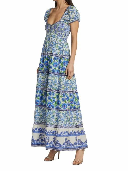 Alice + Olivia Rosalyn Tiered Maxi Dress 6 Alice + Olivia Rosalyn Tiered Maxi Dress - Image 4