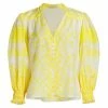 Alice + Olivia Serena Cotton-Silk Bishop Sleeve Blouse 1 Alice + Olivia Serena Cotton-Silk Bishop Sleeve Blouse -Alice + Olivia Sales unnamed file 2095