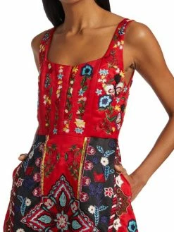 Alice + Olivia Pam Embroidered Satin Maxi Dress 14 Alice + Olivia Pam Embroidered Satin Maxi Dress -Alice + Olivia Sales unnamed file 2107