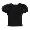 Alice + Olivia Cici Raglan Puff Sleeve Top Black 2 Alice + Olivia Cici Raglan Puff Sleeve Top Black -Alice + Olivia Sales unnamed file 2109