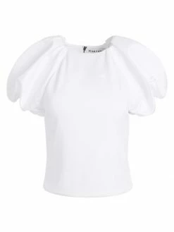 Alice + Olivia Cici Raglan Puff Sleeve Top Black -Alice + Olivia Sales unnamed file 2112