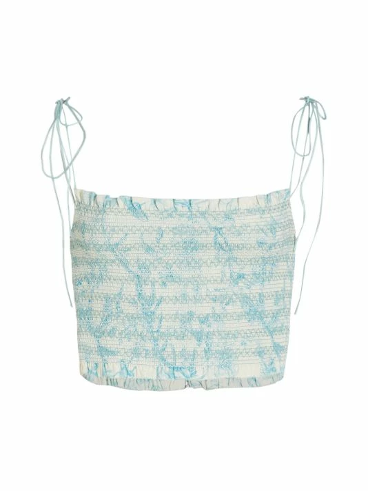 Alice + Olivia Kathlyn Floral Smocked Top 3 Alice + Olivia Kathlyn Floral Smocked Top