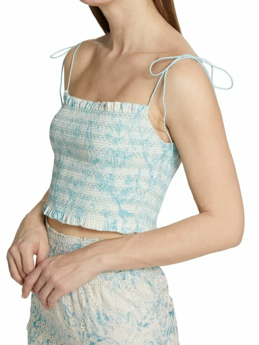 Alice + Olivia Kathlyn Floral Smocked Top 8 Alice + Olivia Kathlyn Floral Smocked Top - Image 6